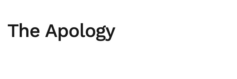The Apology