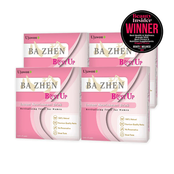 【Bundle of 4】Ujuwon Ba Zhen B.ust Up Instant Nourishment Drink 8s x 4 + Free Dewytree Urban Shade Cover & Fit Sun Cushion SPF50+ PA++++ 14g