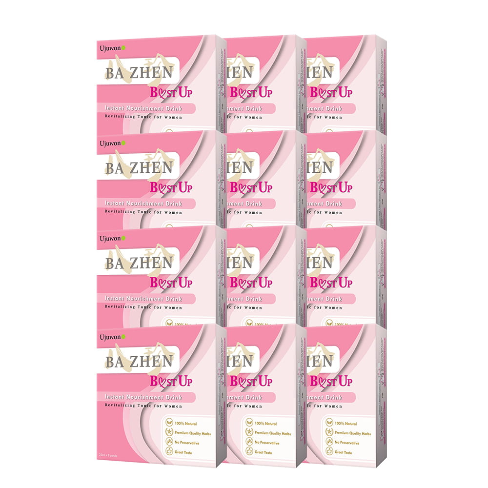 【Bundle of 12】Ujuwon Ba Zhen B.ust Up Instant Nourishment Drink 8s ×12