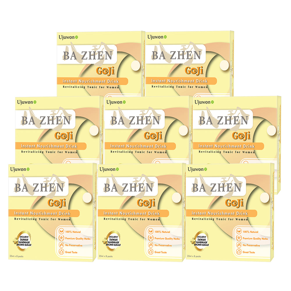 【Bundle of 8】Ujuwon Ba Zhen Goji Instant Nourishment Drink 8s x 8