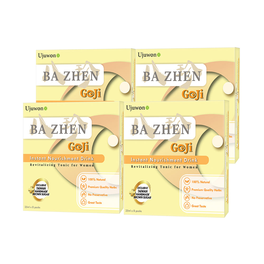 【Bundle of 4】Ujuwon Ba Zhen Goji Instant Nourishment Drink 8s x 4